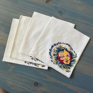 Vintage Alaskan Cloth Napkins, Set of 4